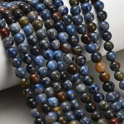 Natural Dumortierite Beads Strands G-F826-A01-4mm-1