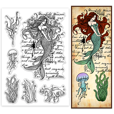 PVC Plastic Clear Stamps DIY-WH0631-0603-1