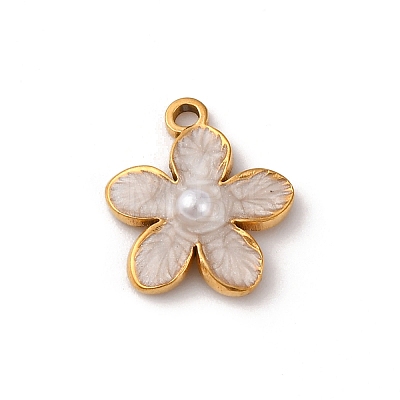 304 Stainless Steel Enamel Charms STAS-D361-01G-01-1