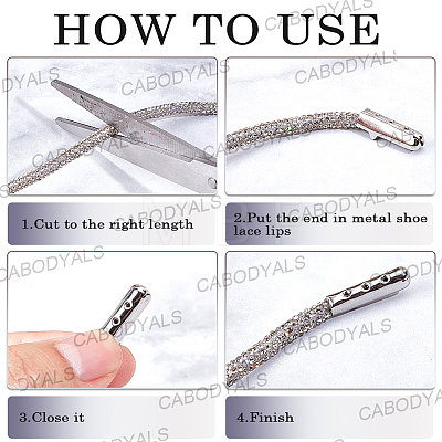20Pcs Column Alloy Shoelace Buckle Connectors FIND-CY0001-95B-1