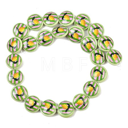 Printed Handmade Porcelain Beads PR-CBA938E-02D-1