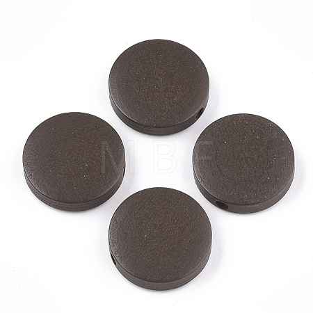Painted Natural Wood Beads WOOD-S049-02B-01-1