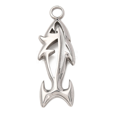 304 Stainless Steel Pendants LS-STAS-D129-13B-P-1