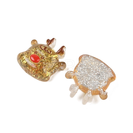 Christmas Series Cute Transparent Resin Decoden Cabochons RESI-S03-03E-1