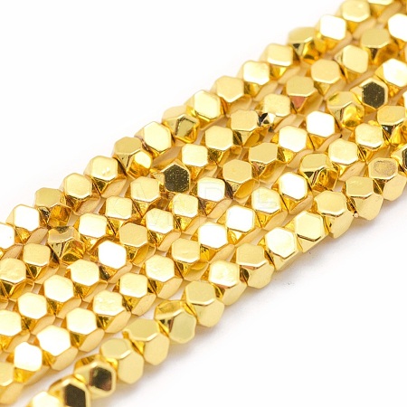 Electroplate Non-magnetic Synthetic Hematite Beads Strands G-L485-10A-G-1