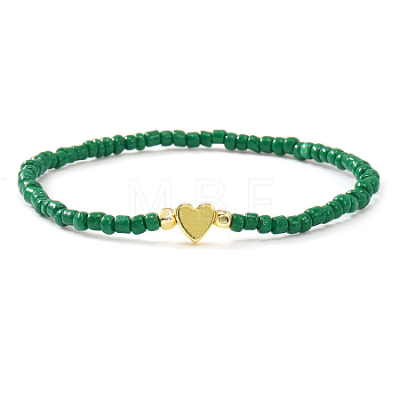 Christmas Brass & Resin Beaded Stretch Bracelets TY5833-4-1