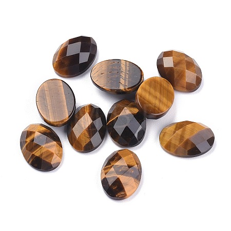 Natural Tiger Eye Cabochons LS-G-G760-A06-1