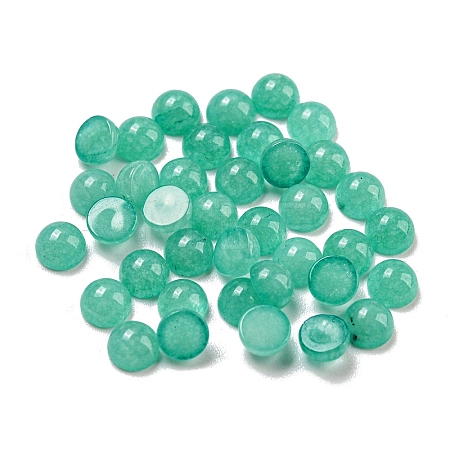 Natural White Jade Dyed Cabochons G-H309-03-26-1