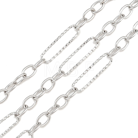 304 Stainless Steel Figaro Chains CHS-L034-05P-1