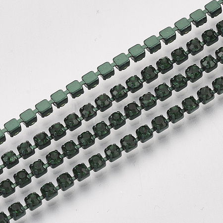 Electrophoresis Iron Rhinestone Strass Chains CHC-Q009-SS8.5-B02-1
