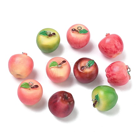 Imitation Food Resin Pendants RESI-A052-01-1