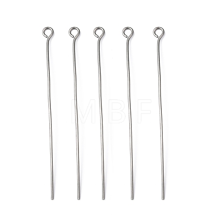 Non-Tarnish 304 Stainless Steel Eye Pin X-STAS-R045-50mm-1