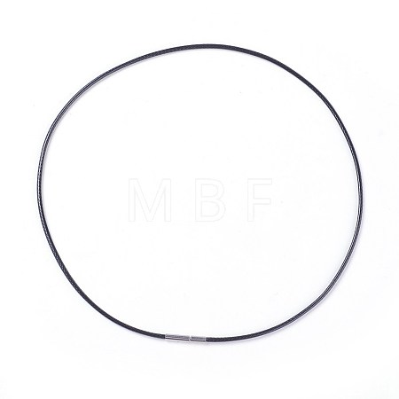 Waxed Polyester Cord Necklace Making MAK-I011-05-C-01-1