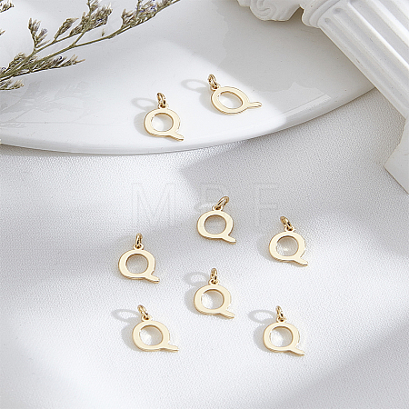 8Pcs Brass Charms KK-LP0001-85Q-1