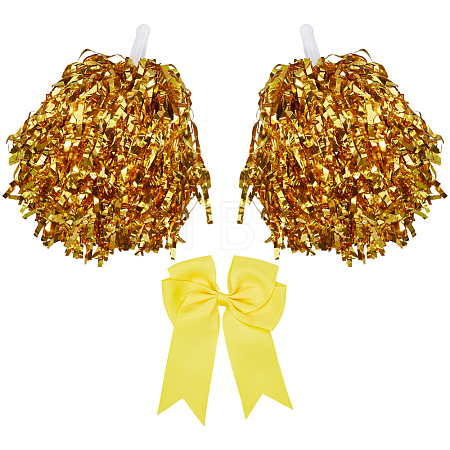 Plastic Cheerleading Pom Poms Cheerleading Hand Flowers AJEW-CN0002-97-1
