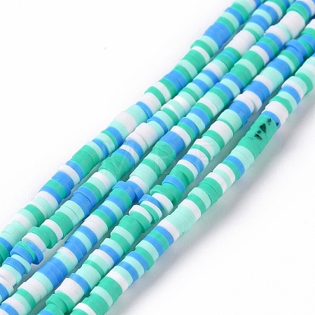 Handmade Polymer Clay Beads Strands CLAY-R089-3mm-005-1