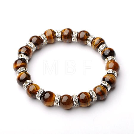 Gemstone Stretch Bracelets BJEW-JB01533-01-1