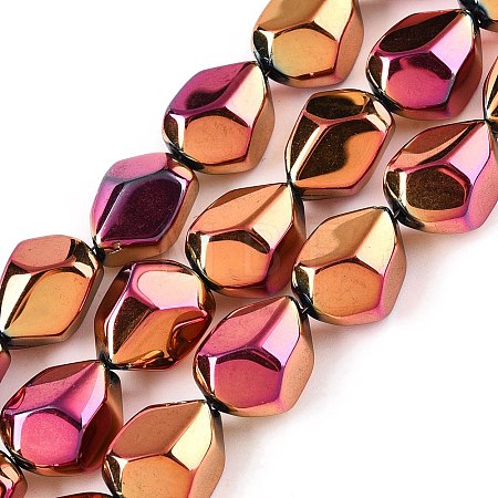 Electroplate Glass Beads Strands EGLA-T021-10F-1