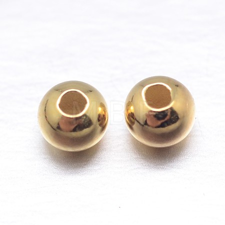 Round 925 Sterling Silver Spacer Beads STER-M103-04-3mm-G-1