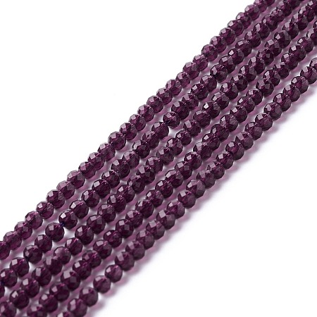 Transparent Glass Beads Strands GLAA-C019-01B-16-1