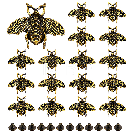 18Pcs Zinc Alloy Buttons FIND-GA0007-11-1