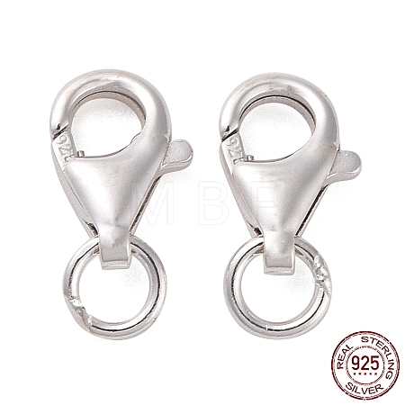925 Sterling Silver Lobster Claw Clasps STER-K167-074A-S-1
