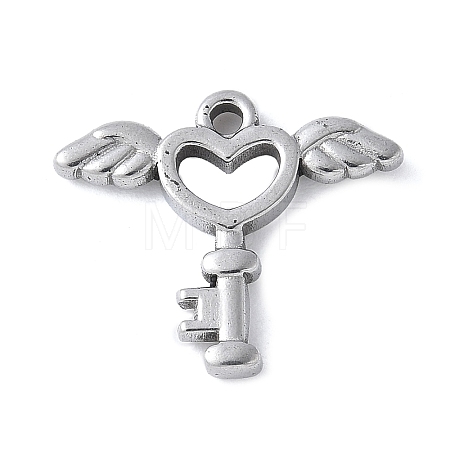 304 Stainless Steel Pendants STAS-E548-09P-1