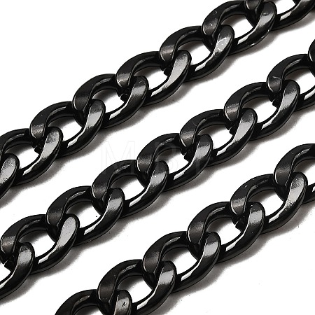 304 Stainless Steel Cuban Link Chains CHS-P007-14B-01-1