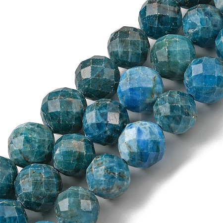 Natural Apatite Beads Strands G-G927-32-9MM-1