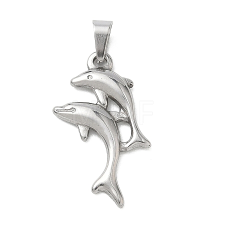304 Stainless Steel Pendants LS-STAS-B141-03B-P-1