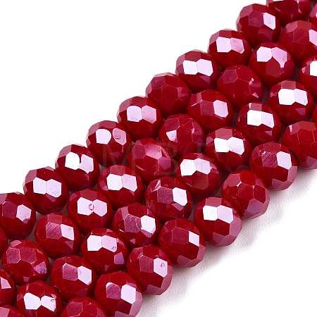 Electroplate Glass Beads Strands LS-EGLA-A044-P8mm-A15-1