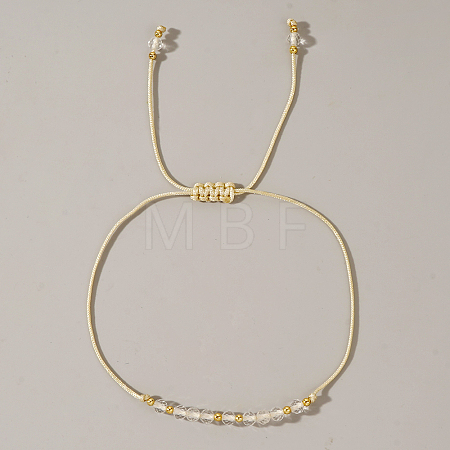 Natural Birthstone Braided Bead Bracelets for Women VA8051-4-1