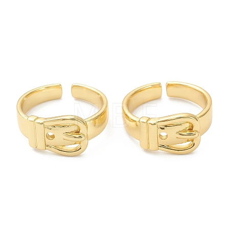 Brass Cuff Rings X-RJEW-A001-07G-1