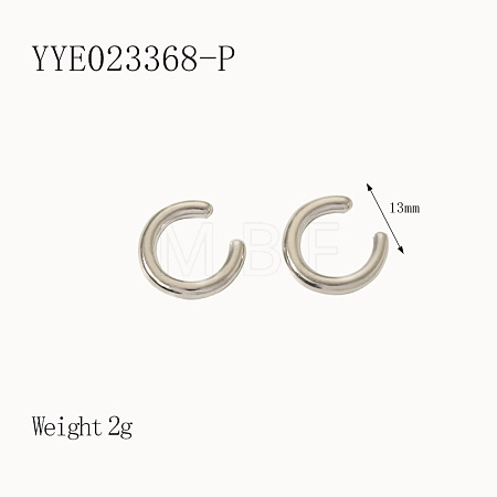 French Vintage Stainless Steel Cuff Earrings YQ8592-3-1