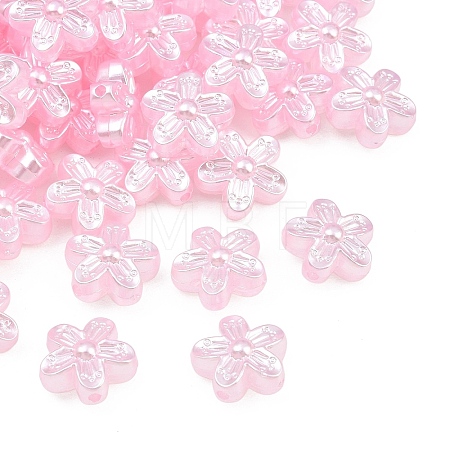 Imitation Pearl Acrylic Beads AC-CBAAA05-07A-1