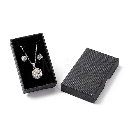 Paper with Sponge Mat Necklace Boxes X-OBOX-G018-02B-1