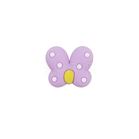 Butterfly Food Grade Eco-Friendly Silicone Focal Beads LS-PW-WG24328-09-1