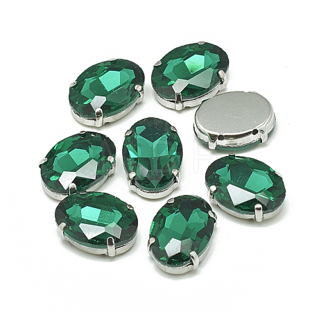 Sew on Rhinestone RGLA-T091-10x14mm-15P-1