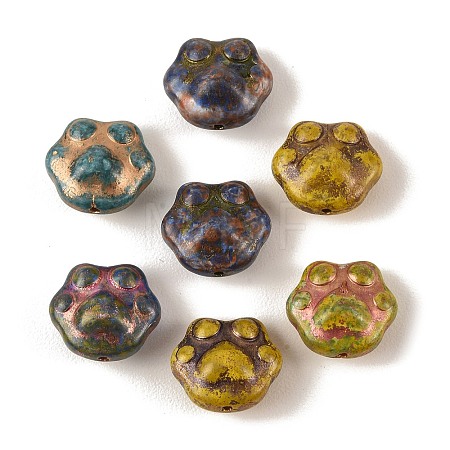 Baking Paint Glass Beads DGLA-G004-02E-1