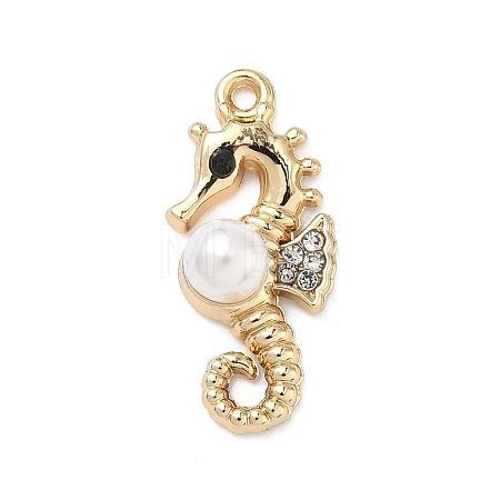 Alloy Rhinestone Pendants ALRI-D303-16G-02-1