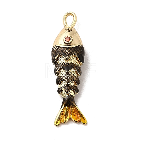 Rack Plating Brass Pendants KK-A268-05G-B02-1
