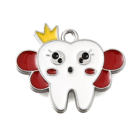 Alloy Enamel Pendants FIND-E049-08B-P-1