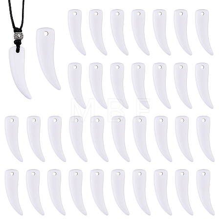 100Pcs Opaque Acrylic Pendants MACR-FH0001-29-1