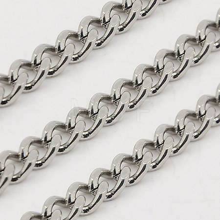 Tarnish Resistant 304 Stainless Steel Twisted Chains CHS-K001-20A-1