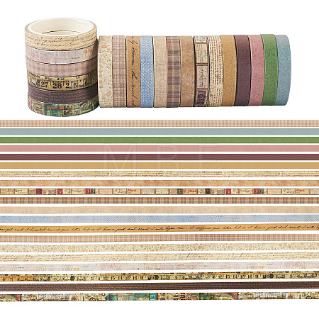 20 Rolls Paper Adhesive Tape Set DIY-TAC0023-42A-1