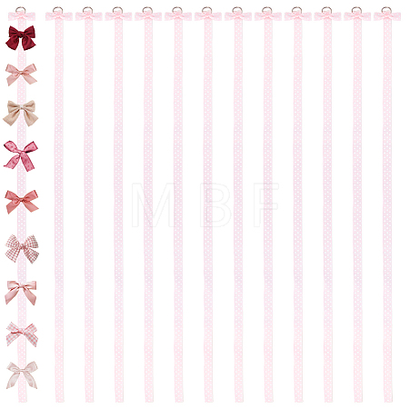 20Pcs Polyester Hairpin Hair Clip Holder Storage Organizer Hanging Ribbon AJEW-FG0005-80-1