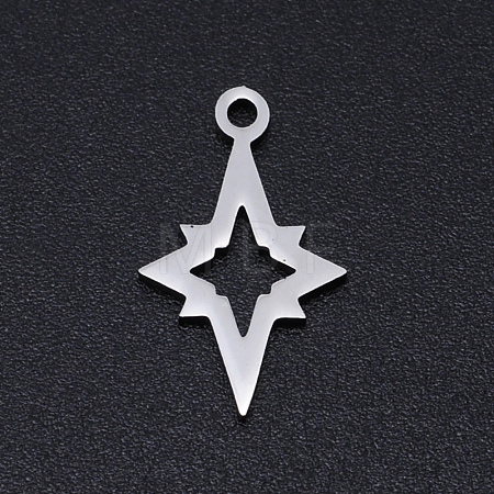 Non-Tarnish 201 Stainless Steel Laser Cut Pendants STAS-S105-T906-1-1