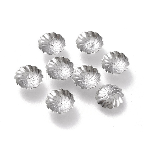 Non-Tarnish 304 Stainless Steel Bead Caps STAS-K194-07P-02-1