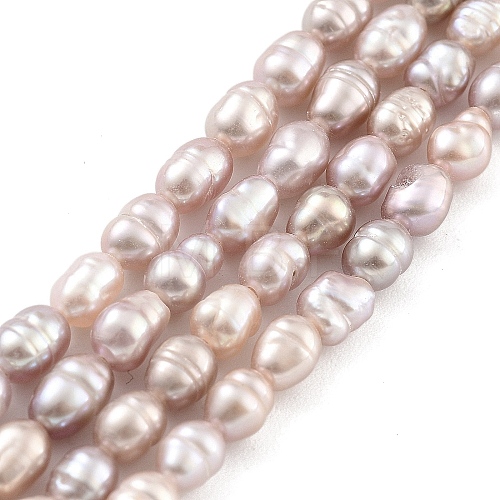 Natural Cultured Freshwater Pearl Beads Strands PEAR-P062-04A-1