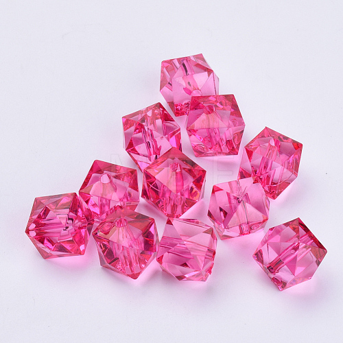 Transparent Acrylic Beads TACR-Q259-10mm-V08-1